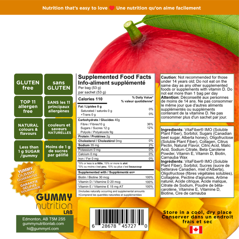 Collagen Gummies — 10 Pack (53 g per Bag)
