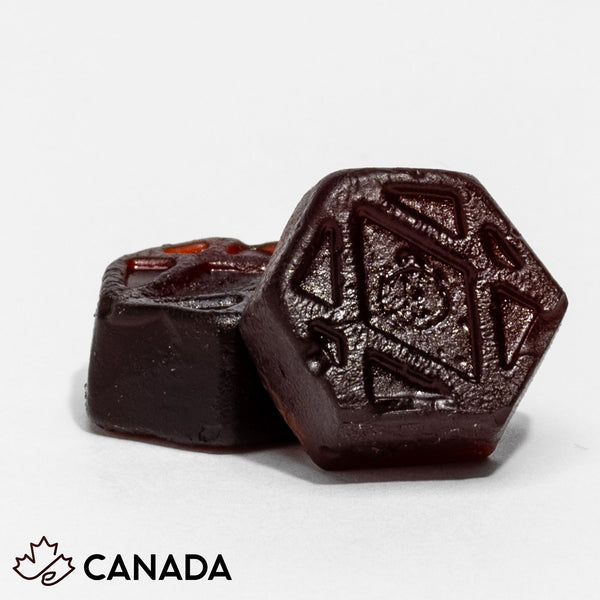 Close-up of two Metabolic Health gummies