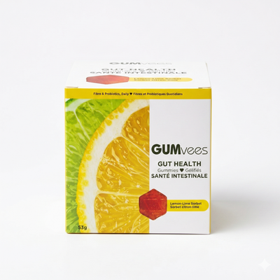 Lemon-Lime Sorbet Gut Health Gummies — 10 Pack (53 g per Bag)
