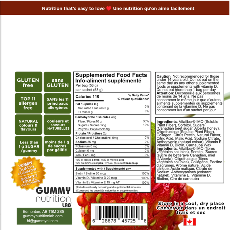 Collagen Gummies — 10 Pack (53 g per Bag)