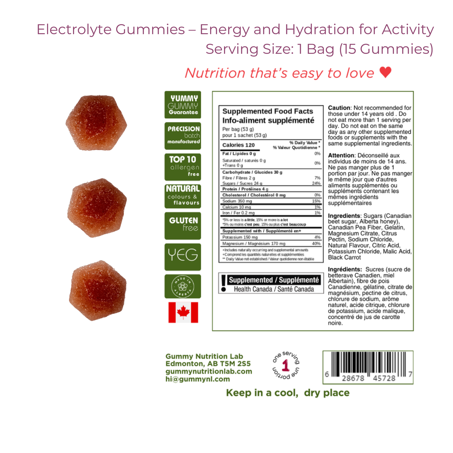 Electrolyte Gummies - Case of 12 bags