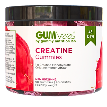 90 jar (45 day supply) of Berry creatine gum'vees