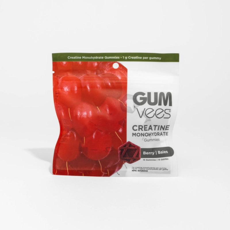 GUMvees Creatine Berry gummies bag