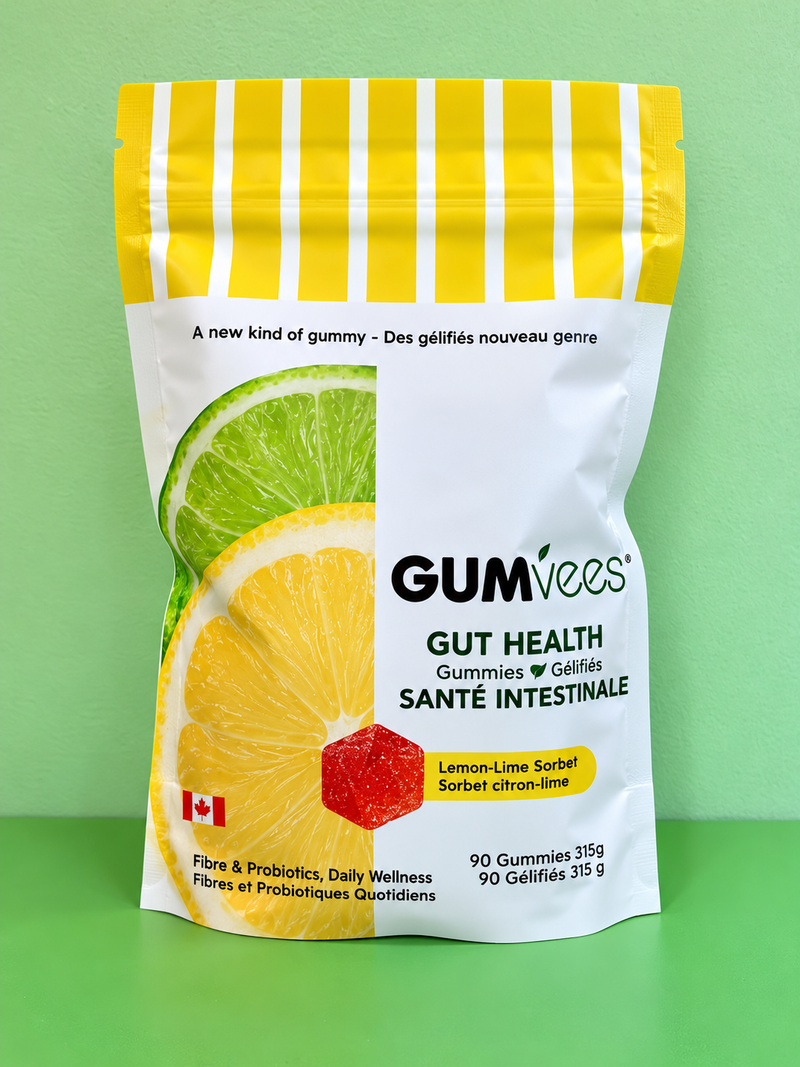 90 Count — Lemon-Lime Sorbet Gut Health Gummies