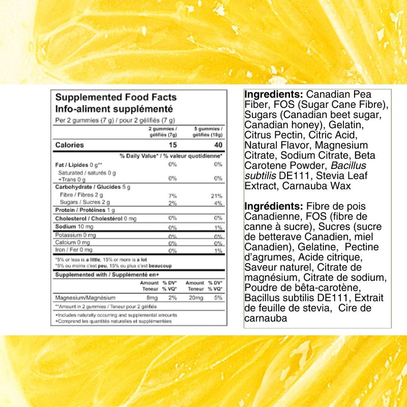 90 Count — Lemon-Lime Sorbet Gut Health Gummies