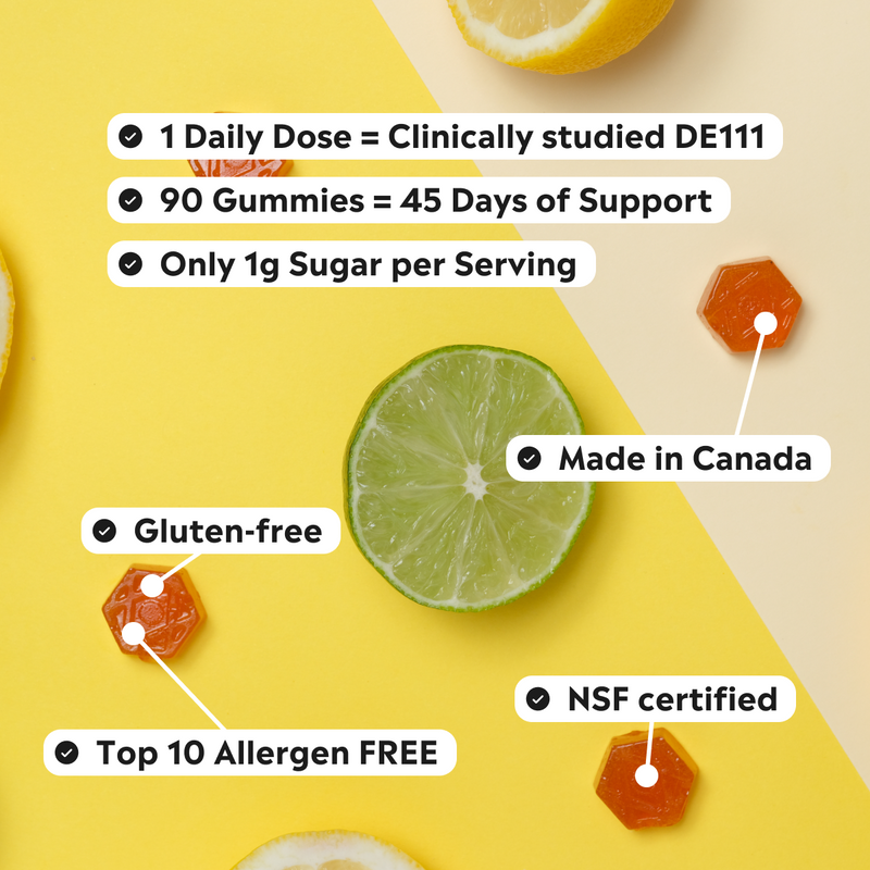 90 Count — Lemon-Lime Sorbet Gut Health Gummies