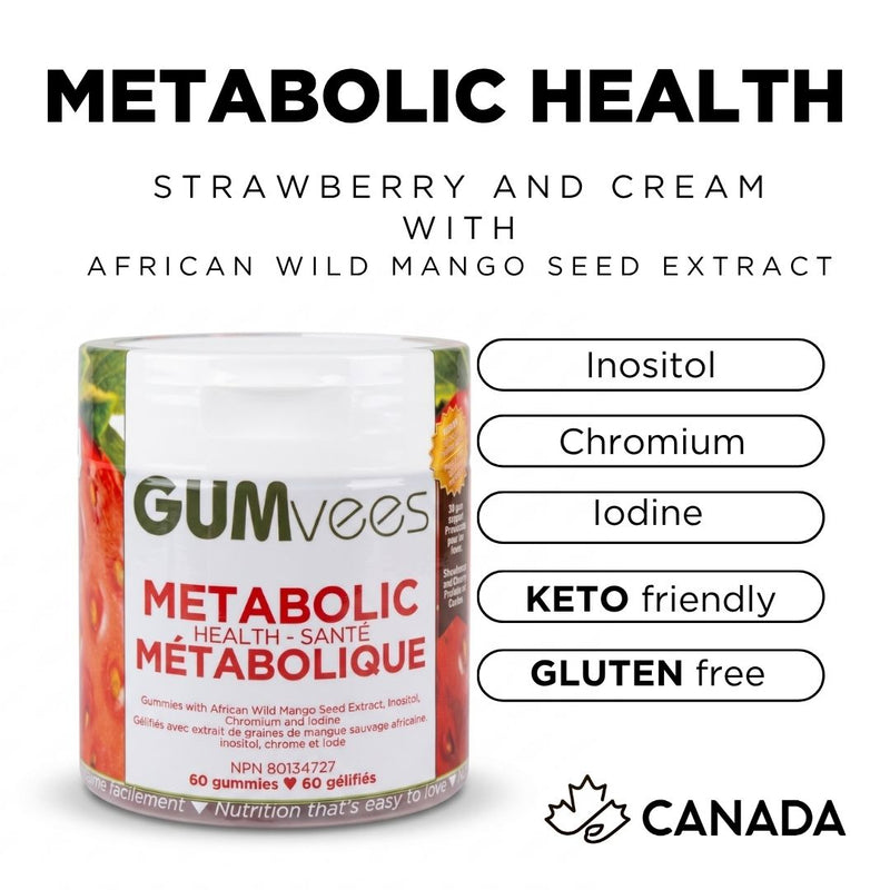 Strawberries & Cream Metabolic Health Gummies — 60 Count