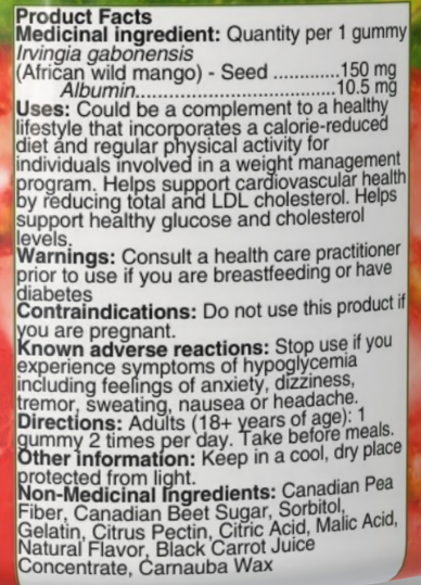 Supplement facts