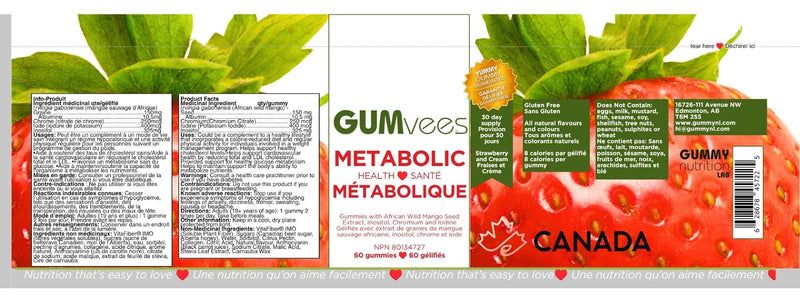 Strawberries & Cream Metabolic Health Gummies — 60 Count